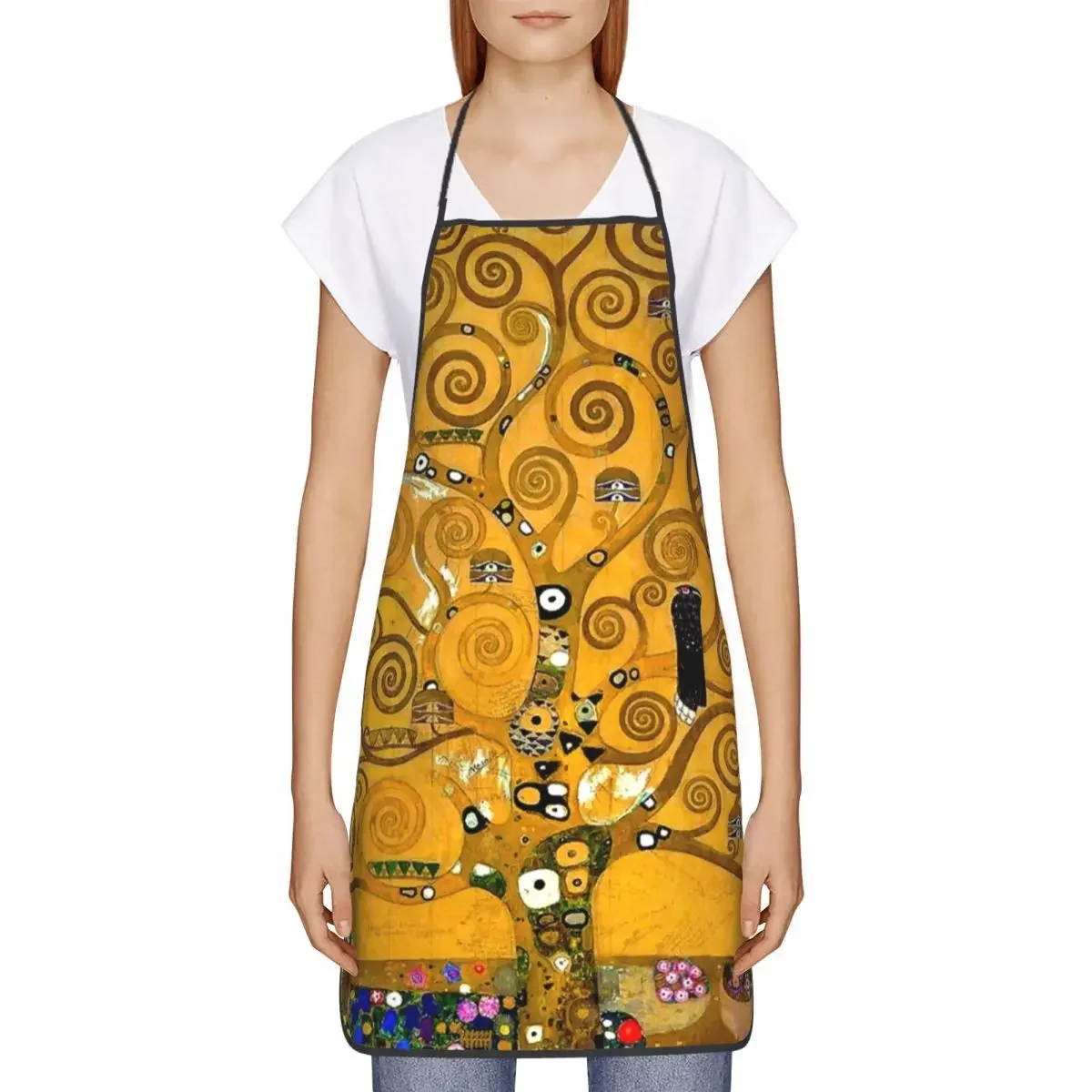 Tree Of Life By Gustav Klimt Apron Women Men Unisex Bib Painting Art Cooking Kitchen Tablier Cuisine Chef Painting