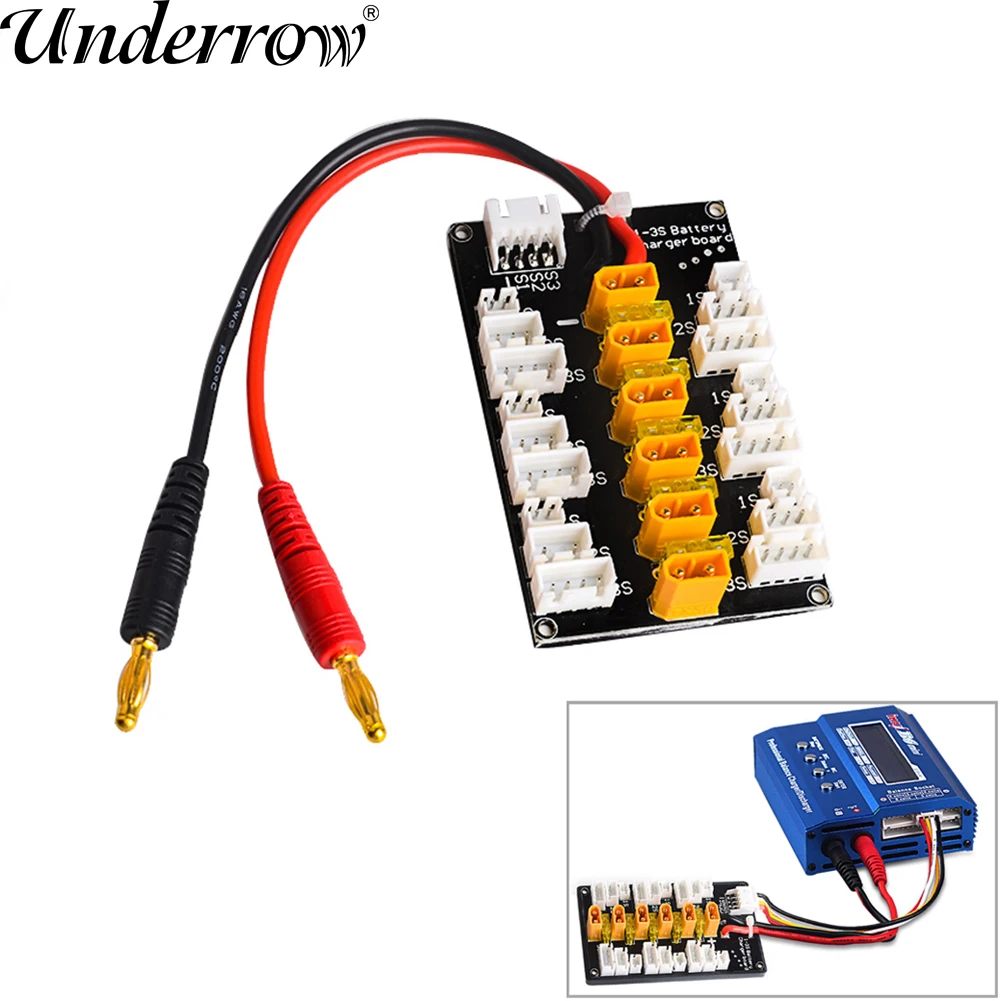 High Quality XT30 1S-3S Plug Parallel Charging Board For IMAX B6 Charger for RC Helicopter Battery