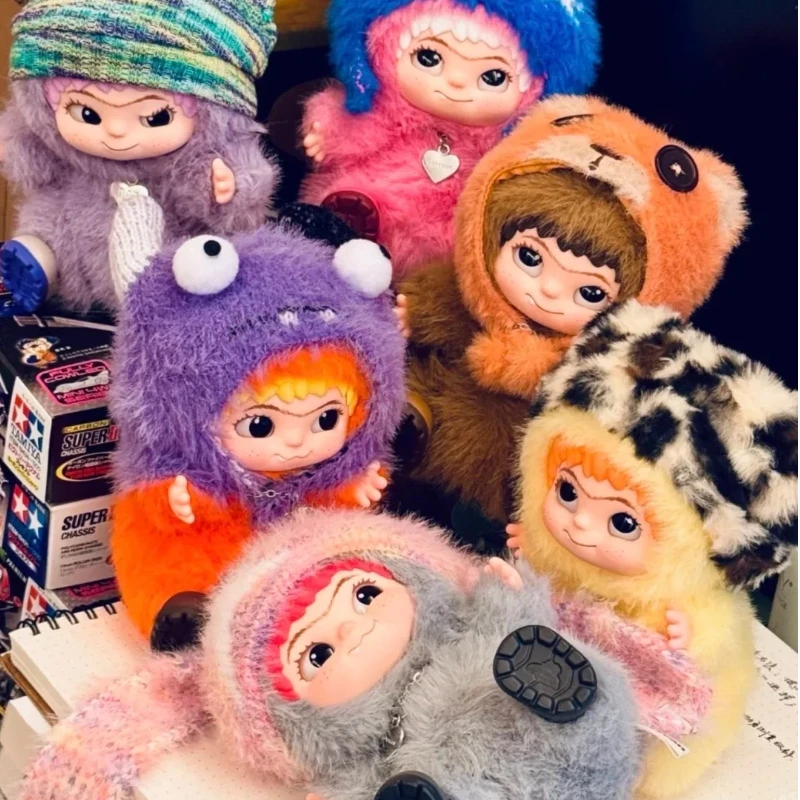 Niedlicher Wakuku*Plüschpuppen-Schlüsselanhänger The Monsters Box Toy Blind Box Niedliche Figur Lanyard Bag Charm Schlüsselanhänger als Geschenk