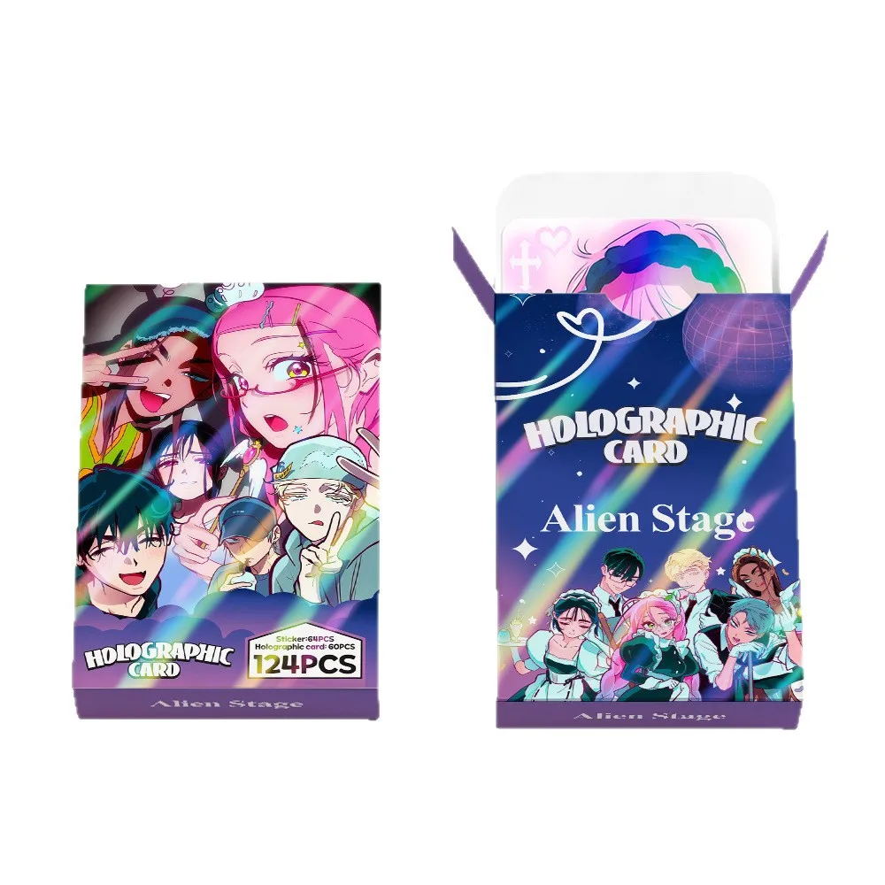 124PCS Korean Manga Alien Stage Photo Cards Set Collectible LOMO Card - Luka Hyuna Ivan with Bonus Stickers image 6