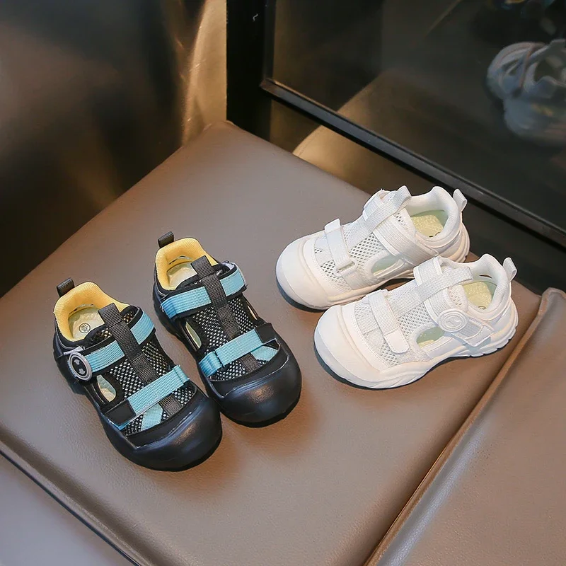 Children Sports Sandals for Girls Boys 2025 Summer New Fashion Korean Style Soft Bottom Anti-slippery Versatile Casual Sneakers
