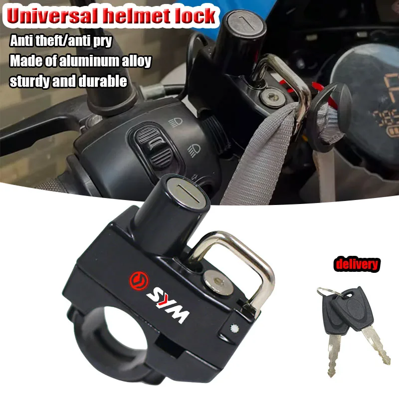 

Fit For SYM Maxsym TL500 CRUISYM 125 180 300 Jet 14 125 GTS Universal Motorcycle CNC Accessories Helmet Lock Anti-Theft Helmet
