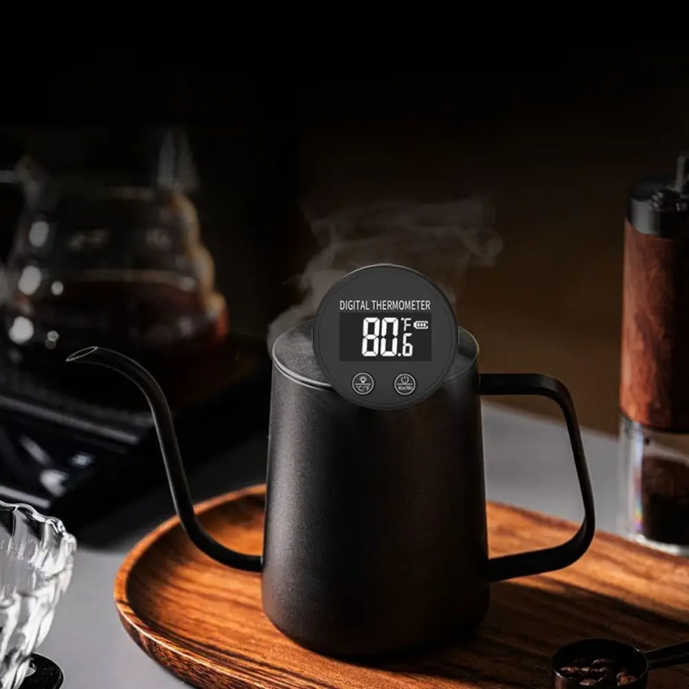 

Kitchen Accessories Digital Coffee Thermometer Probe Instant Read Waterproof Liquid Thermometer Black Temperature Tester Barista
