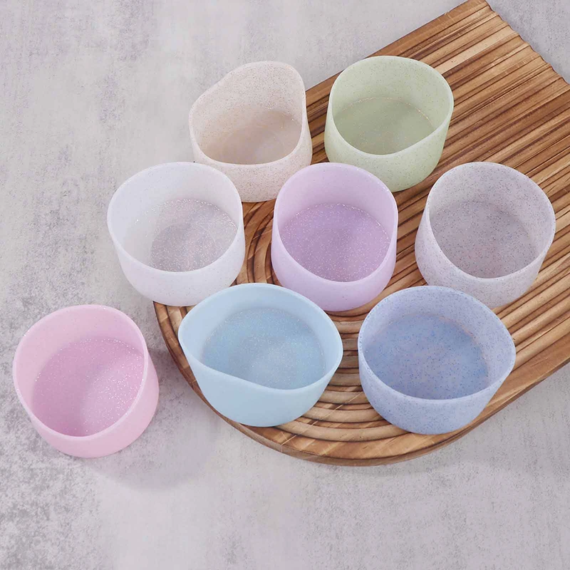 1pc 8 Colors 7.5CM Silicone Cup Bottom Cover Heat Insulation Coaster Sleeve Water Cup Cover 75MM AntiSlip Bottle Sleeve