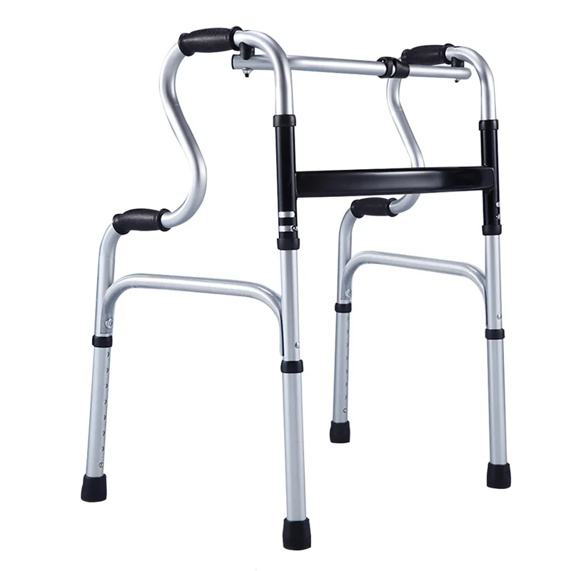 

1pc Aluminum Alloy Armrest Frame Adjustable Height Lightweight Foldable Cane Walking Aid