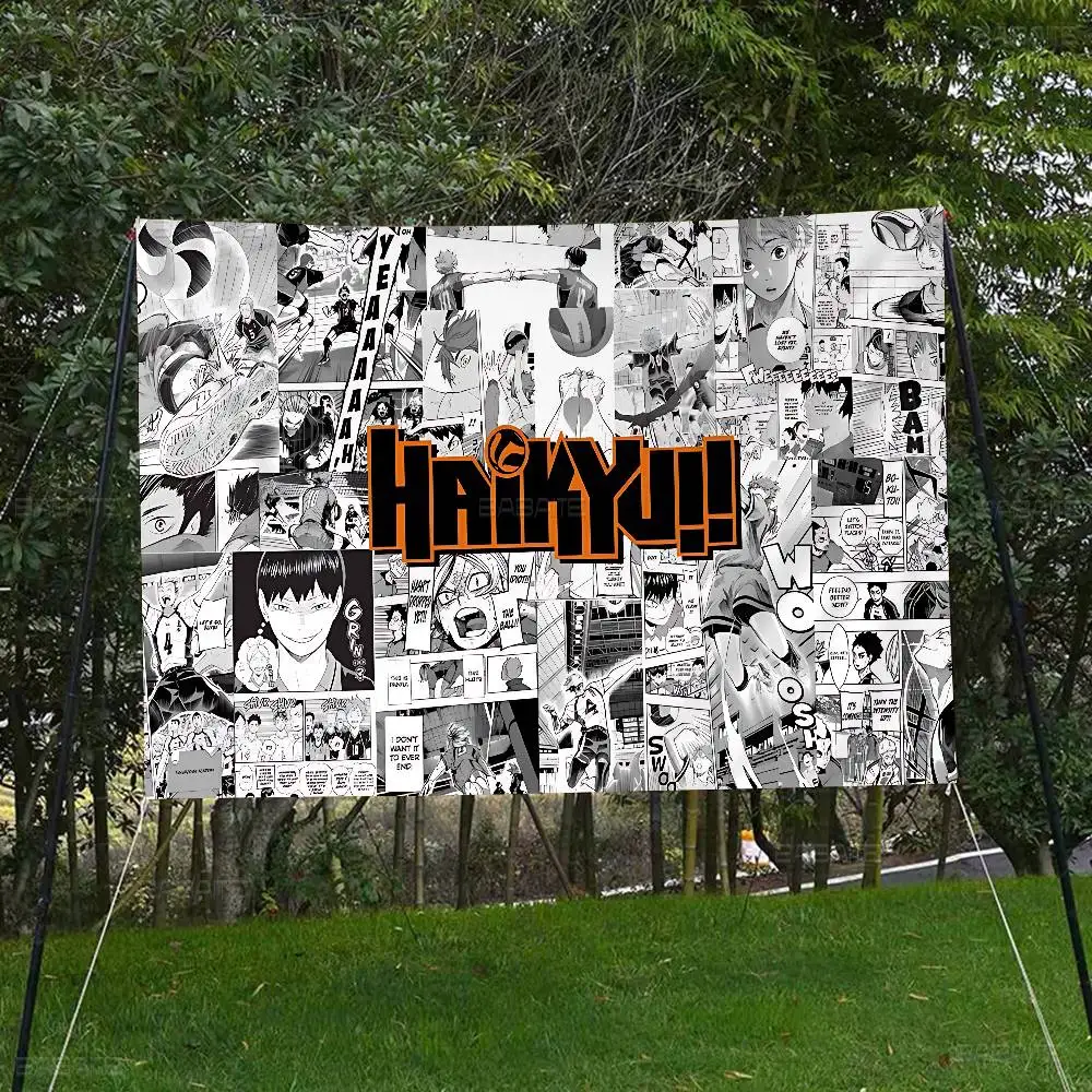 H-Haikyuu Large Size Flags Printing Patterns Interesting Birthday Party Decorations Banner