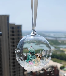 Multi Crystal Ball Car Fashion Pendant Interior Rhinestone Bling bear ball Mirror Ornament Hanging Dangle Charm Christmas Gift