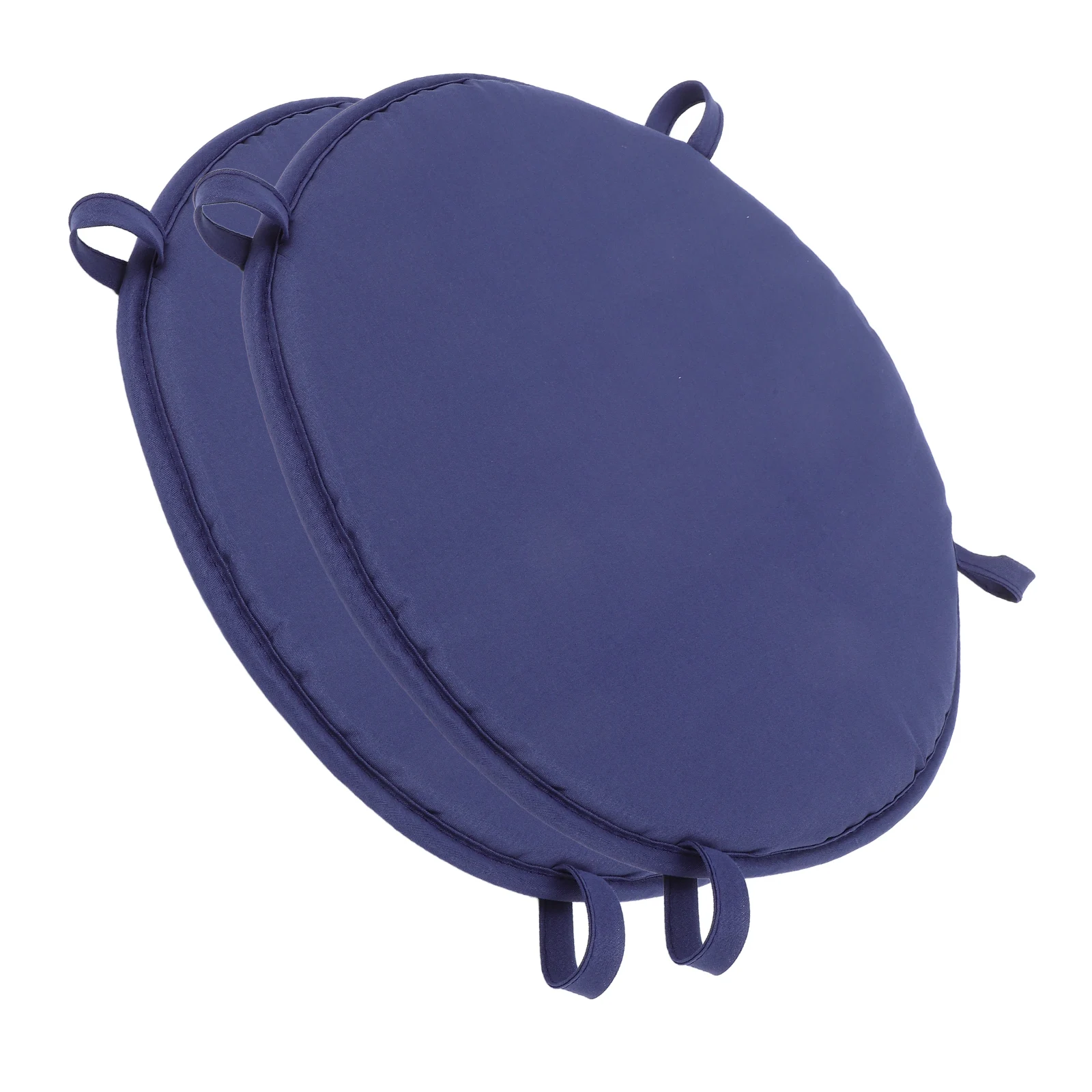 

2pcs Round Chair Cushions Thick Memory Foam Outdoor Seat Pads Non Slip With Ties Soft Stool Cushion For Patio Deck