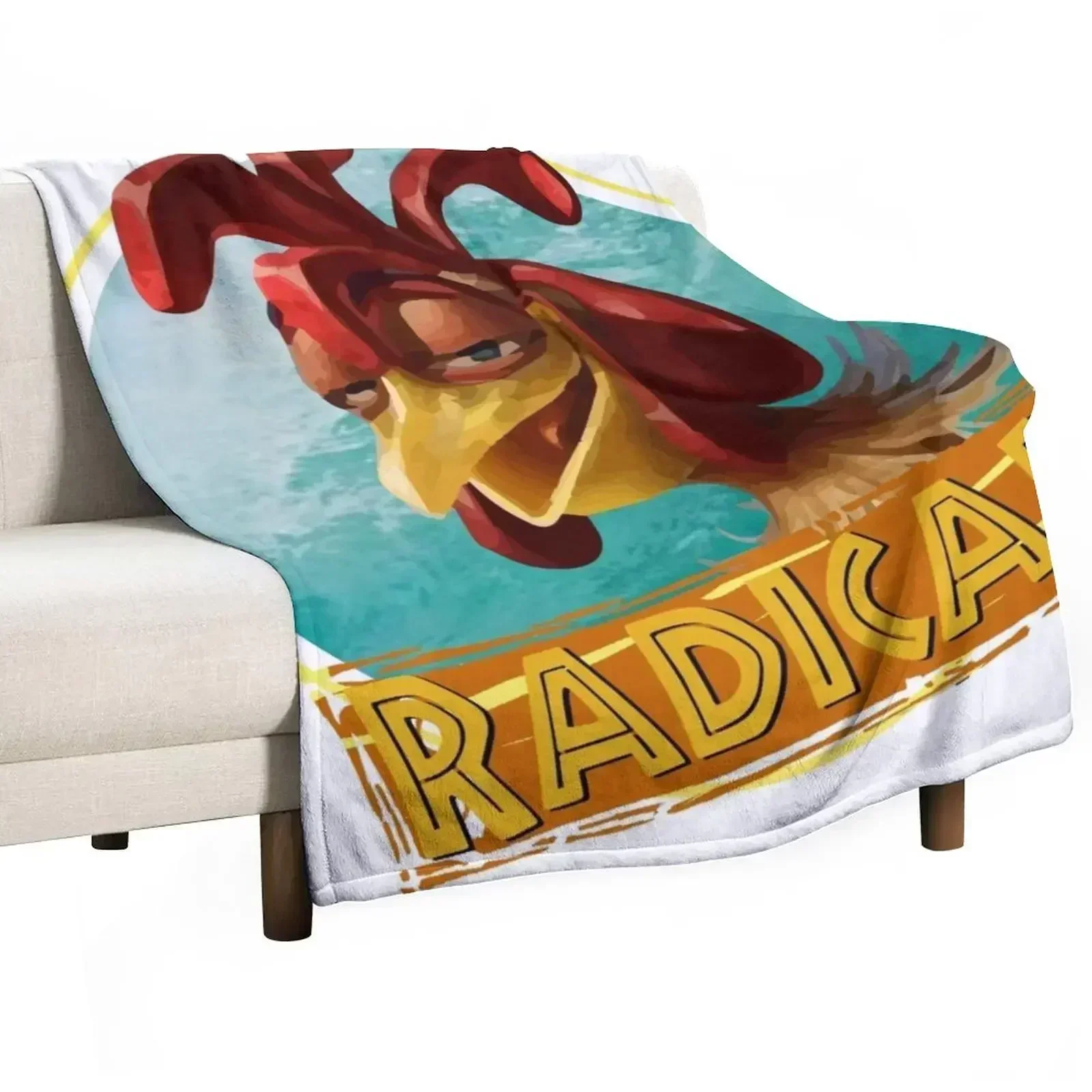 

chicken joe surfs up - Radical! quote Throw Blanket Loose sofa bed Decorative Sofas Thin Blankets