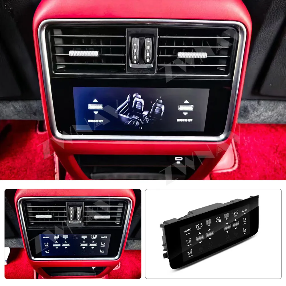 Rear Air Conditioning Assembly For Porsche Cayenne 2018-2023 Car LCD multimedia display screen Entertainment Screen Plug-play