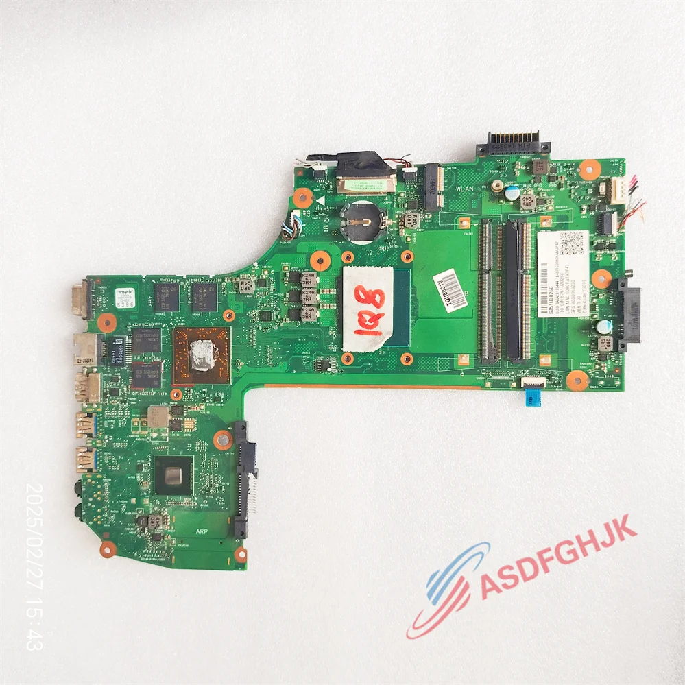 

Подлинный ARP10SQG-6050A 2703101 -MB-A01 ДЛЯ материнской платы Toshiba Qosmio X70-B с процессором I7-4720H и R9 M265X V 000359090 ТЕСТ ОК