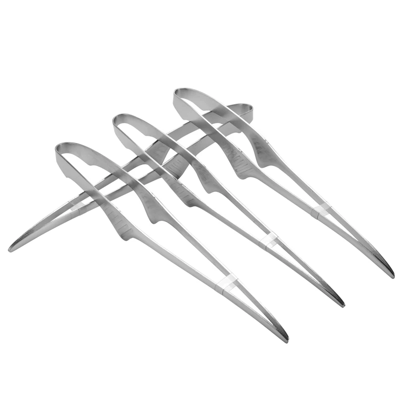 ملقط شواء الكورية واليابانية ملقط شواء ملقط شواء قائم بذاته أواني الطبخ غير قابلة للانزلاق ملقط من الفولاذ المقاوم للصدأ