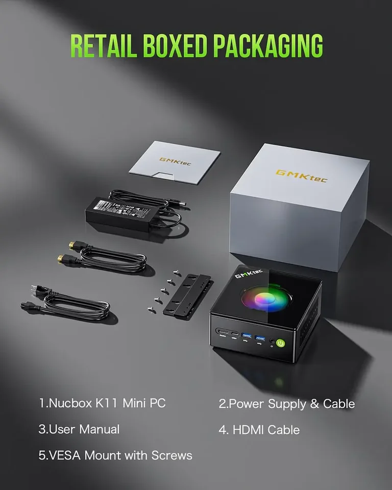 GMKtec K11 Mini PC Ryzen 9 8945HS 16GB 512GB SSD