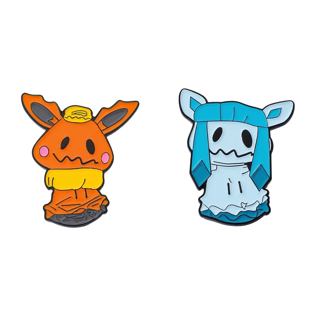 

2 шт., мультяшная брошь, креативная эмалированная булавка с изображением эльфа, металлический значок, ювелирные изделия, рюкзак, аксессуары для одежды, праздничный подарок