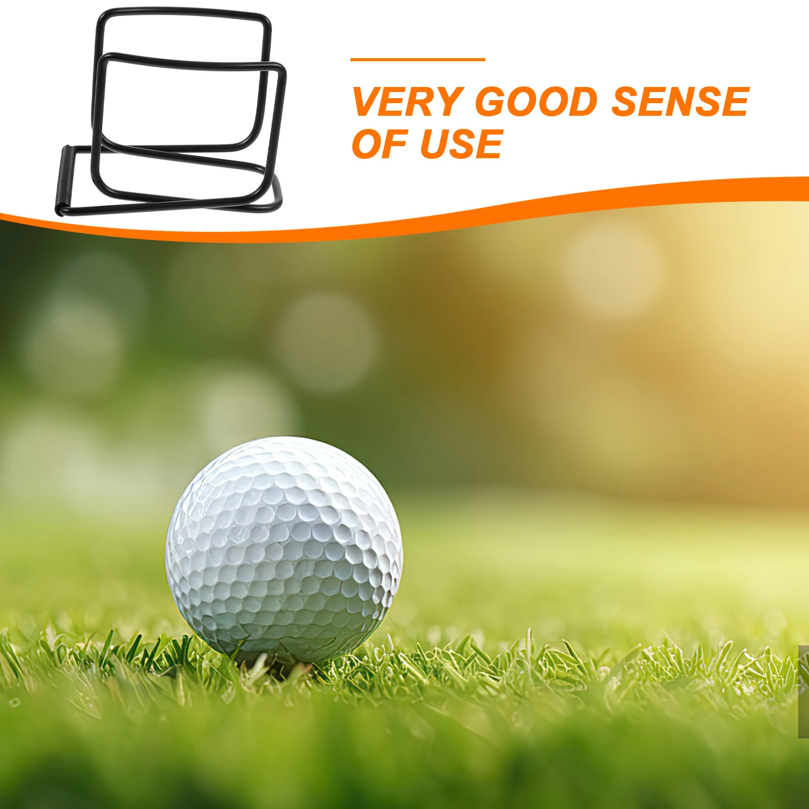 

2pcs Stainless Steel Golf Ball Clips Professional Metal Golf Holder Lightweight Portable Ball Retriever For Training Practice