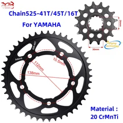 525 Chain Wheel Front Rear Sprocket for Yamaha XSR900 GP 900 Nikken GT MXT850 MT 09 SP Tracer 9 GT MTT MTN 890 YZF R1 M YZF1000