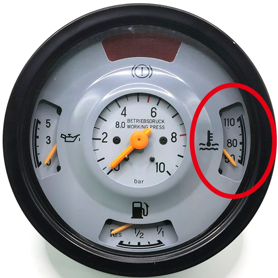 For Mercedes Unimog Truck & Bus Temperature Gauge MB combination table 0025421105 Olga gauges 50-110℃