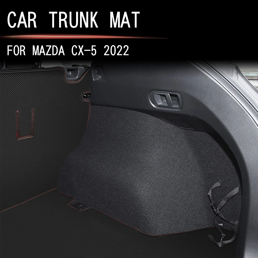 

For Mazda CX5 CX-5 KF 2017 2018-2021 Trunk pad Tail pad leather trim