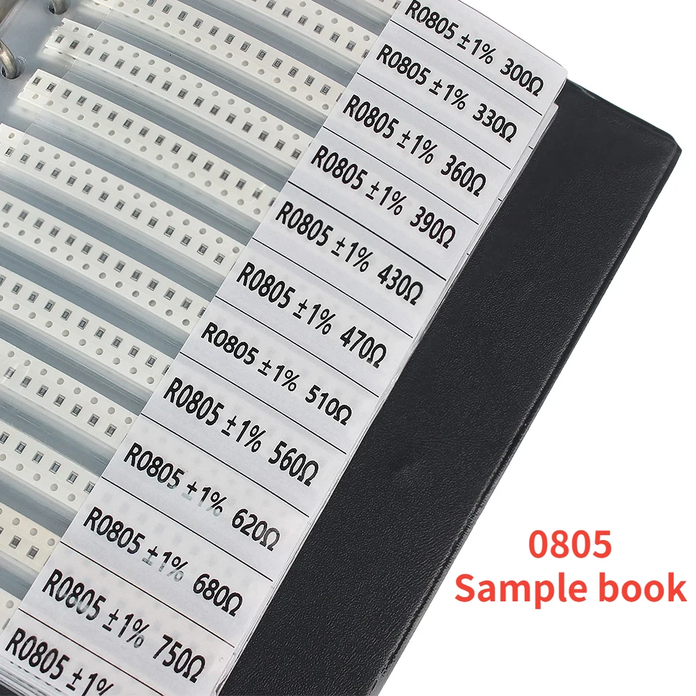 4250pcs 1% 0805 SMD Resistor Sample Book 0805 F (1R-10M) -170 Values