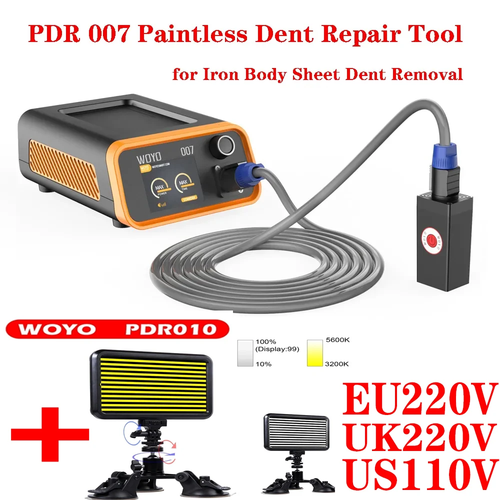 WOYO PDR007 Damage-free Paint Dent Repair Instrument Electromagnetic Induction Meter Sheet Metal Repair Machine PDR007