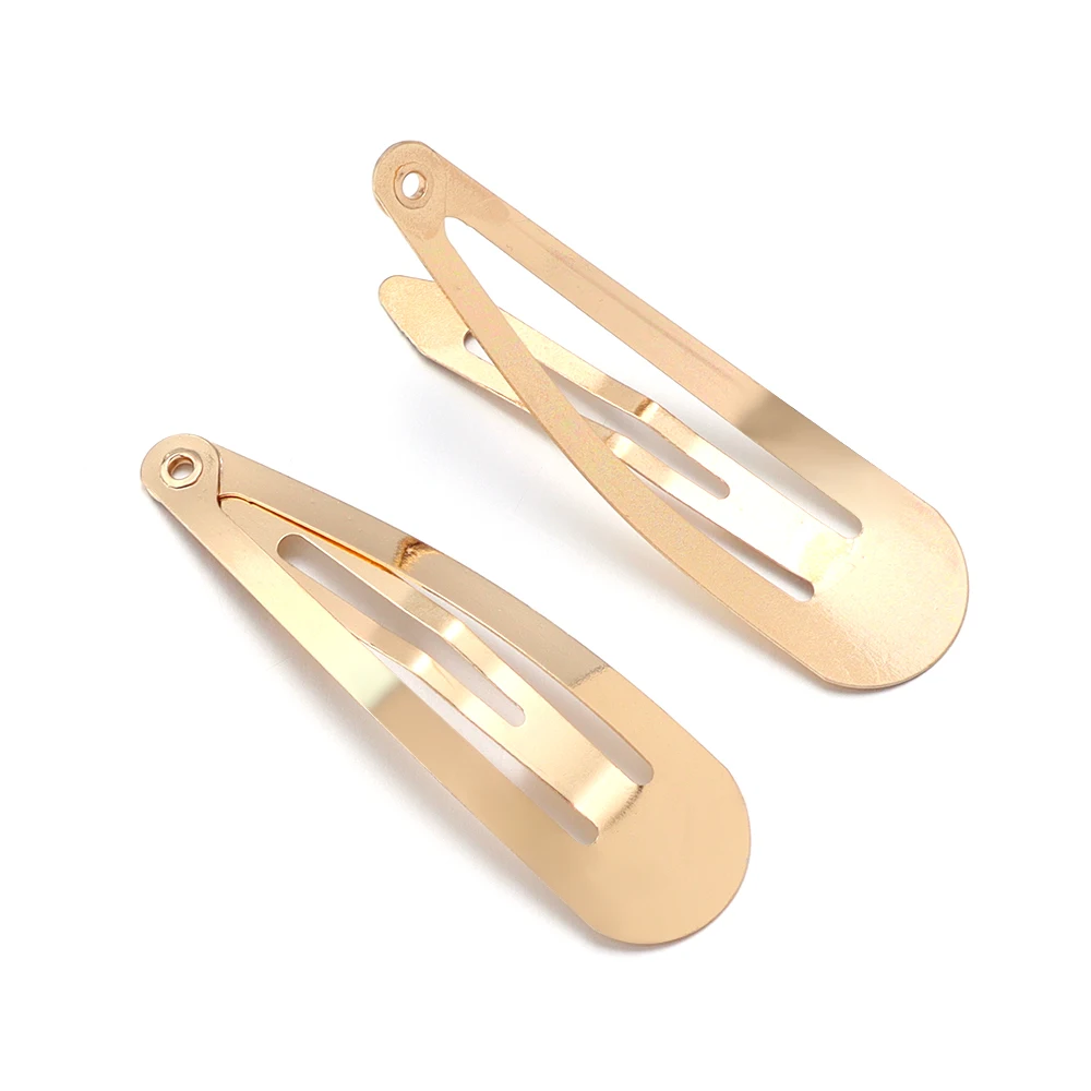 10/50 Stuks Waterdruppelvormige Haarspeld Eenvoudige Metalen Snap Bb Haarspeldjes Haarspeldjes Voor Diy Handgemaakte Hoofddeksels Haar gereedschap Accessoires