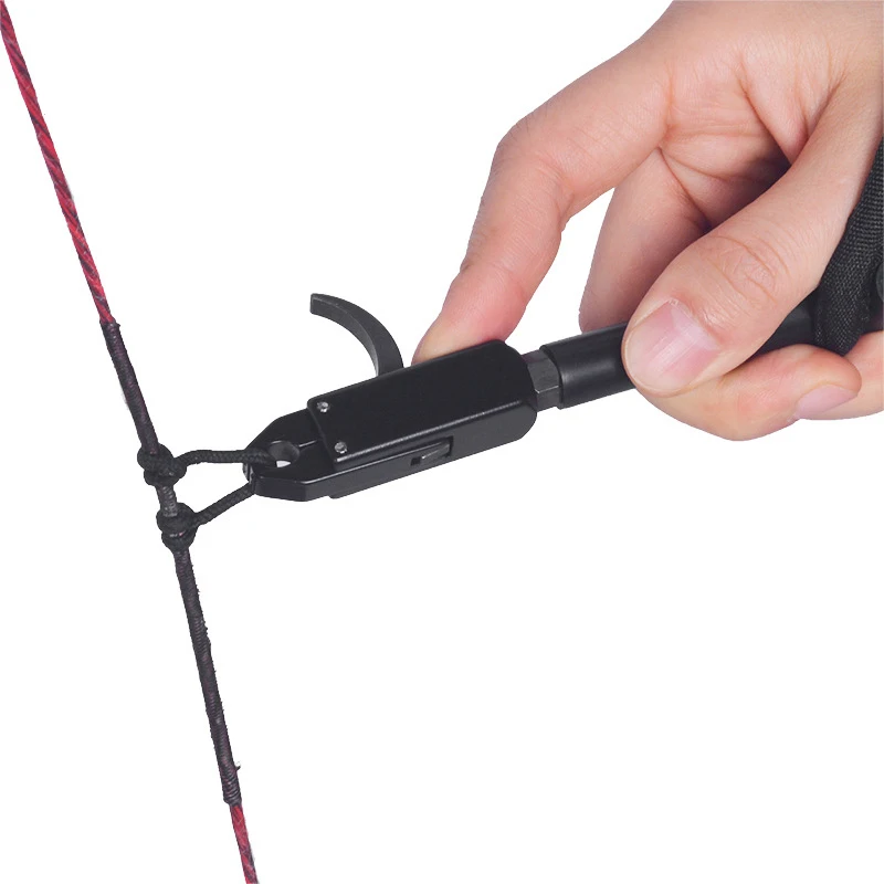 TOPOINT JUNXING ACCMOS TRU BALL Archery Wristband Release Aid Leather Adjustable Metal Jaw Shooting Target Archery Accessories