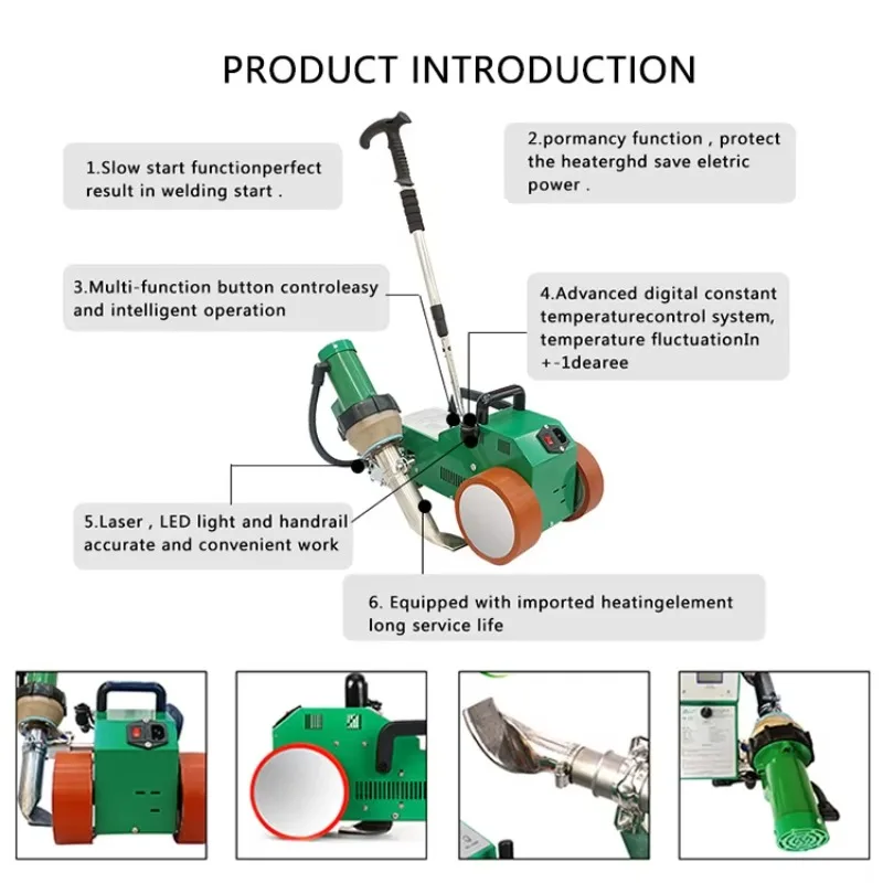 

Без клея ПВХ сварка горячим воздухом автоматический складной сварочный аппарат