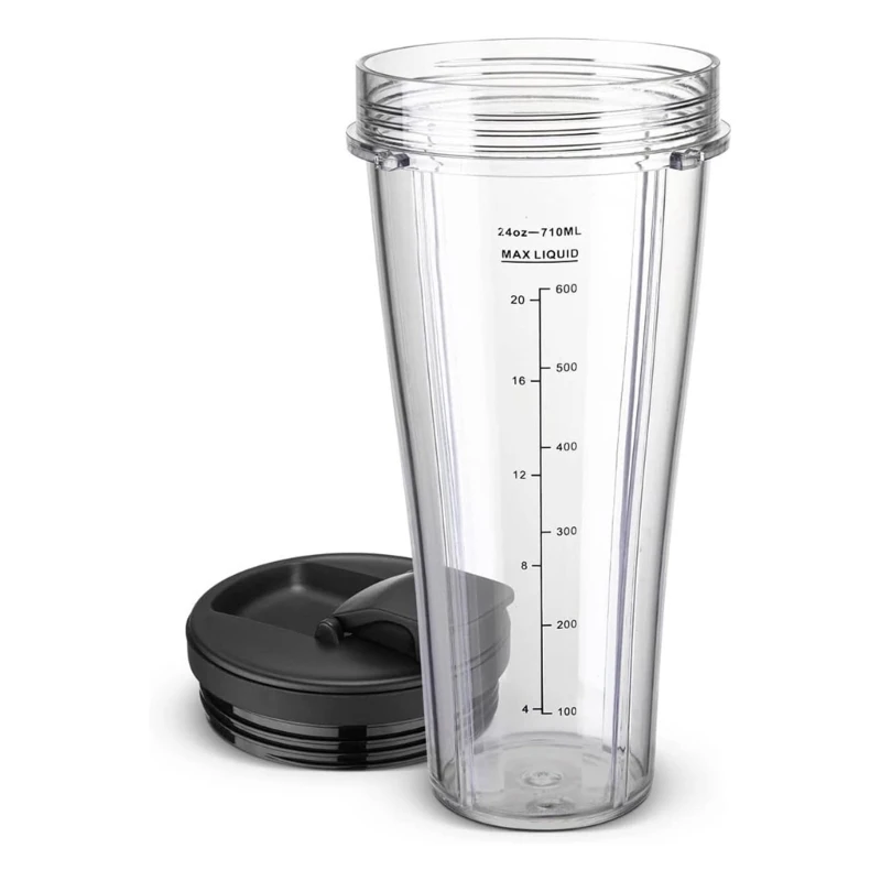 M2EE 플라스틱 주스 컵 24OZ 플라스틱 블렌더 컵 Juicing 기계 부품 블렌더 교체 컵 SS101 SS300 용 플라스틱 질감