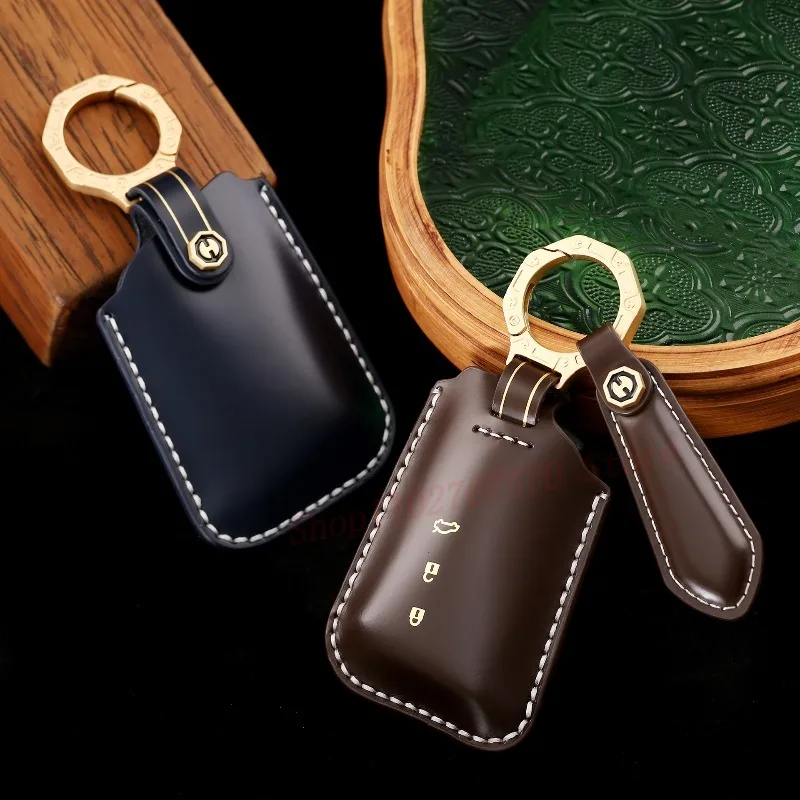 High-End Personality Genuine Leather Key Case Cover Protective Shell Bag Keychain For Lexus ES200 RX300 ES300h NX200 UX260h LS