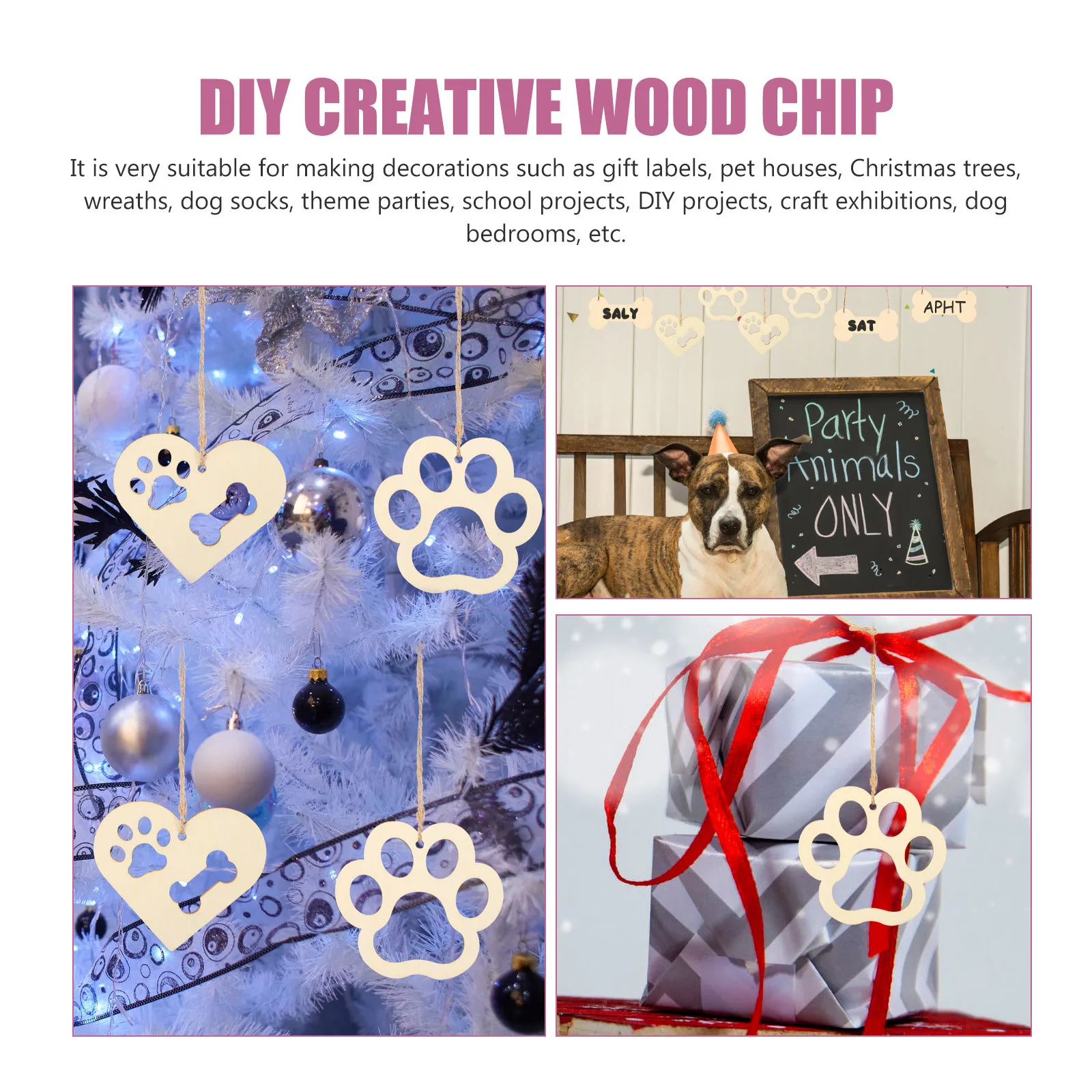 

1Set Design Wood Cutouts Easy-Paint DIY Wooden Tags for Thanksgiving Decor Harvest Party DIY Crafts