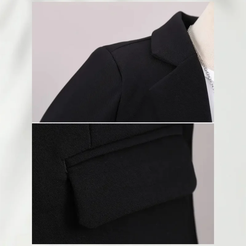 طقم بدلة كاجوال للأولاد مكون من 3 قطع مع سترة بأكمام طويلة وقلادة للأطفال ملابس رسمية لحفلات أعياد الميلاد وحفلات الزفاف والارتداء اليومي #4