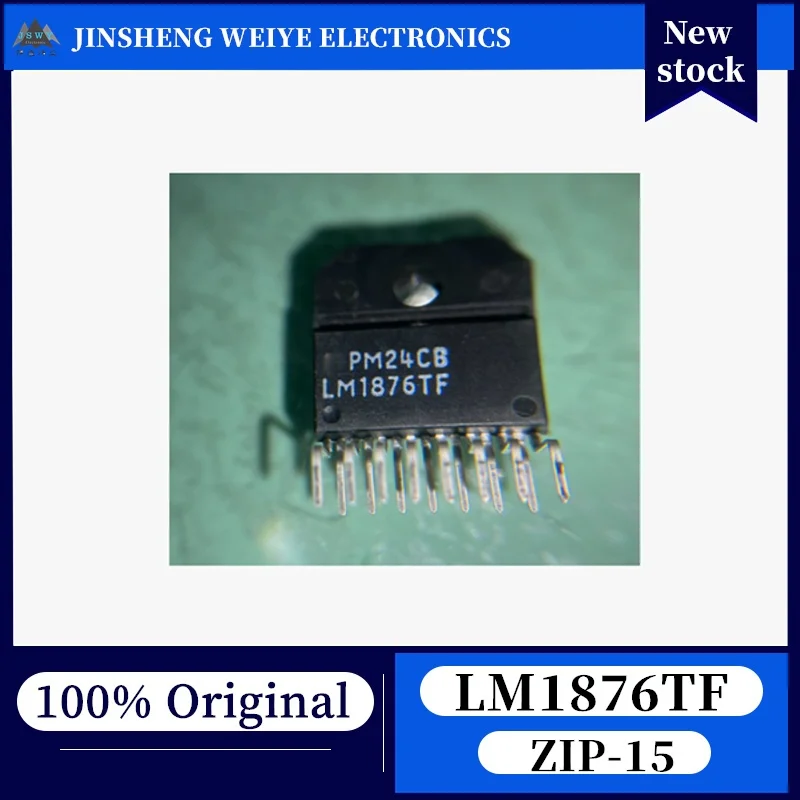 (10/50 pieces) LM1876TF ZIP-15 Dual-Channel Class AB Audio Power Amplifier Chip, 100% Original, Brand New, In Stock