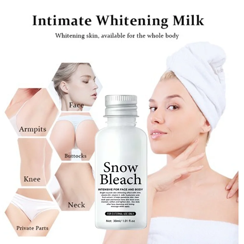 Отбеливающий крем для тела, осветляющий кожу, подмышек, колен, ягодиц, интимные части, отбеливатель внутренней части бедра, интимная зона, удаление меланина, уход