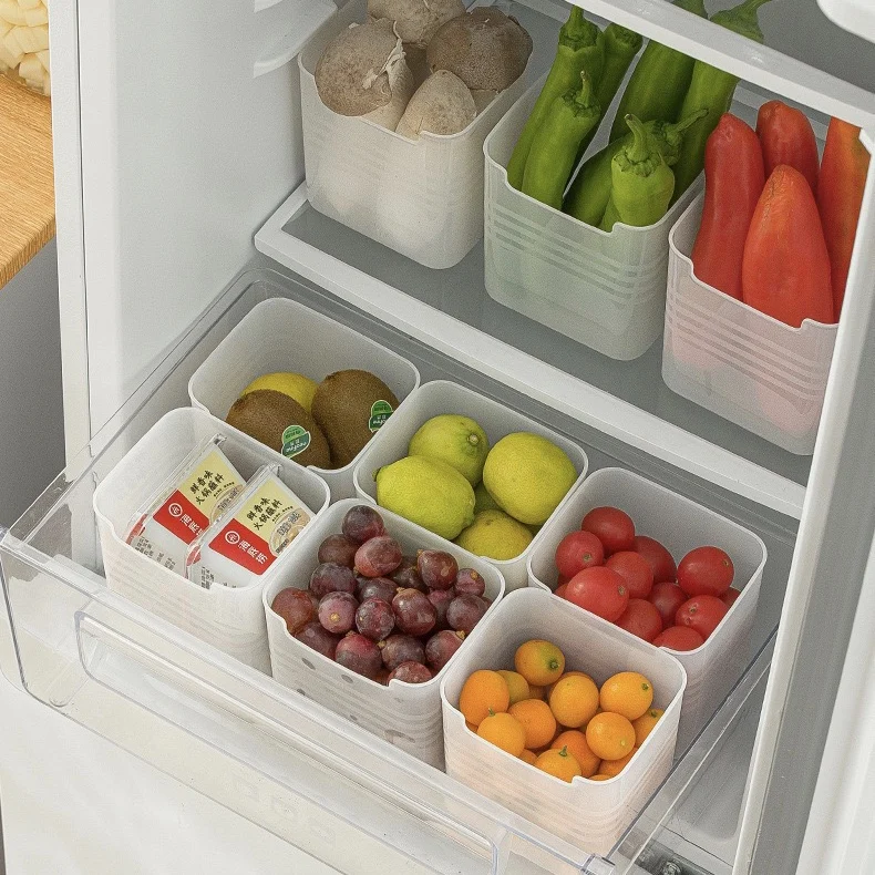 5/3/1Pcs Fridge Storage Box Food Fresh Refrigerator Door Organizer Bins Shelf Basket Fruit Spice Food Container Box Kitchen Case