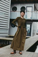 AS AW25 Patchwork dress round neck ribbing top + skirt + cardigan woman clothes - Image 2