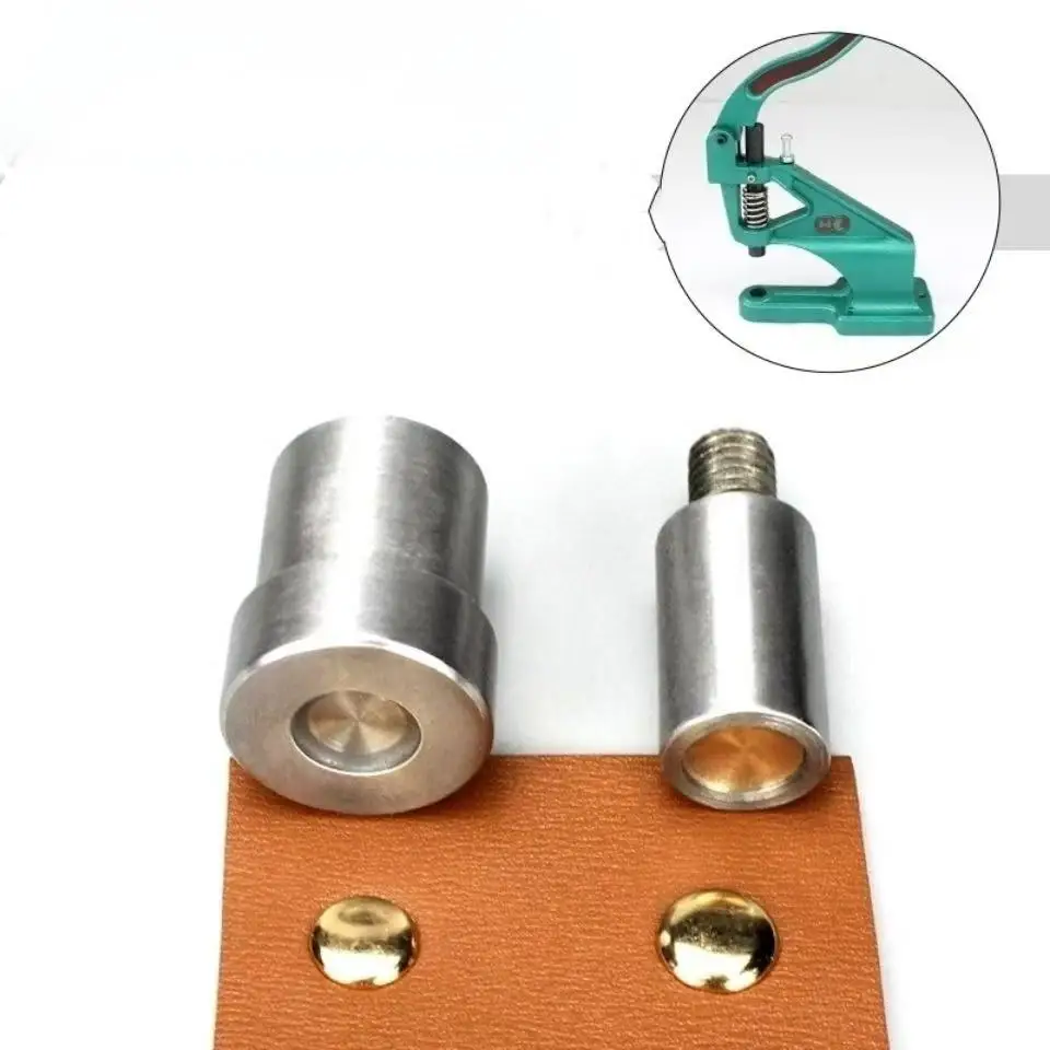Double Cap Rivets Mold For Hand Press Machine Metal Double Side Ram Dies Fastener Buttons Installation Tools For Leathercraft