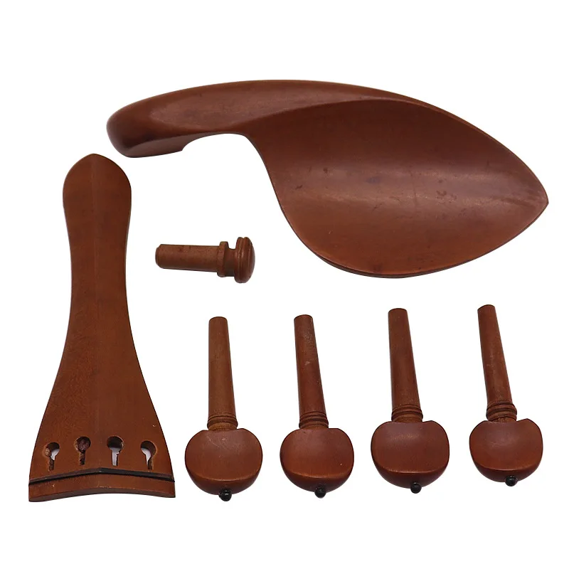 Violin Accessories Jujube Neck Brace Violin Knob Wooden Parts Musical Instrument Accessories for String Repair