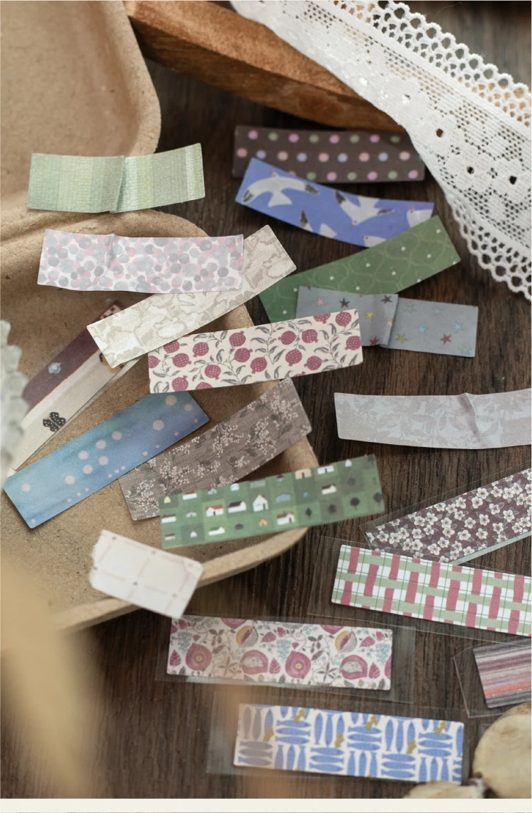 Journal GO 4 Stück Parallel Hours Niedliche Polka Dot Journaling-Aufkleber Collage Junk Journal Bastelzubehör DIY Niedliche Karten-Punkte-Aufkleber – Detail 11