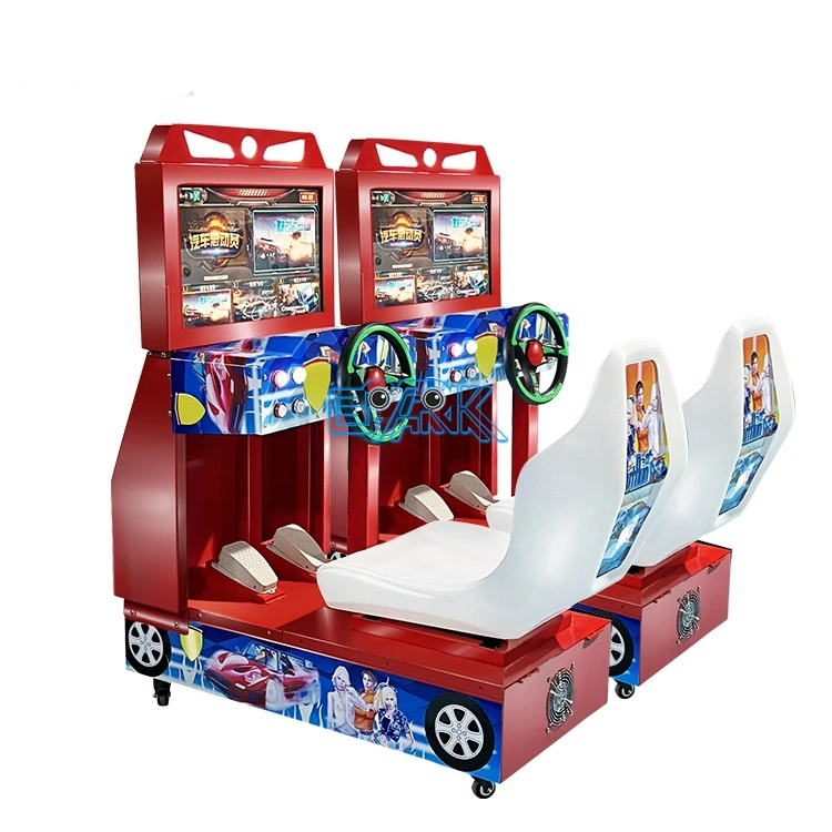 Macchina da gioco per bambini con auto da corsa per bambini a gettoni Lcd da 22 pollici