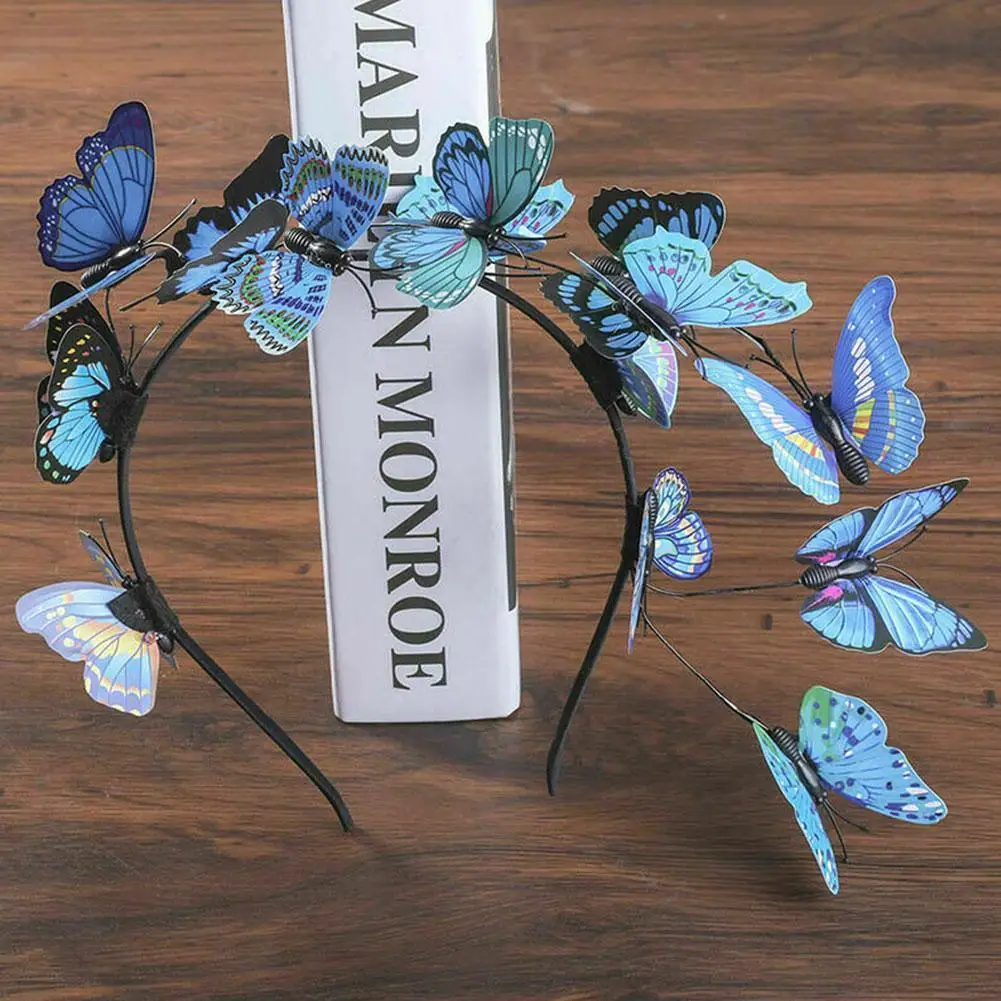 Corona de hadas hecha a mano, diadema de mariposa, accesorios para el cabello