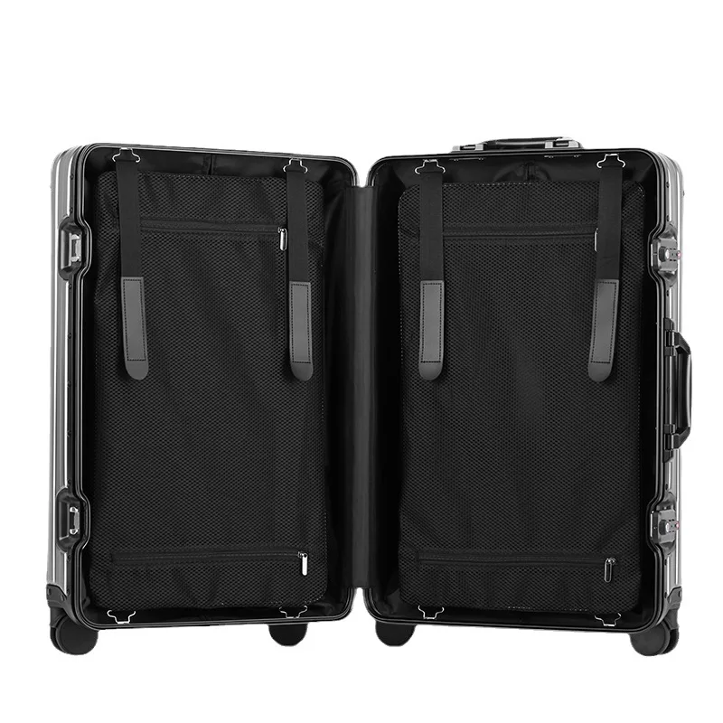 Imagem -06 - All-alumínio Magnesium Alloy Bagagem Famoso Alumínio Mala de Viagem Metal Trolley Case Roda Universal 20 Bolsa de Embarque