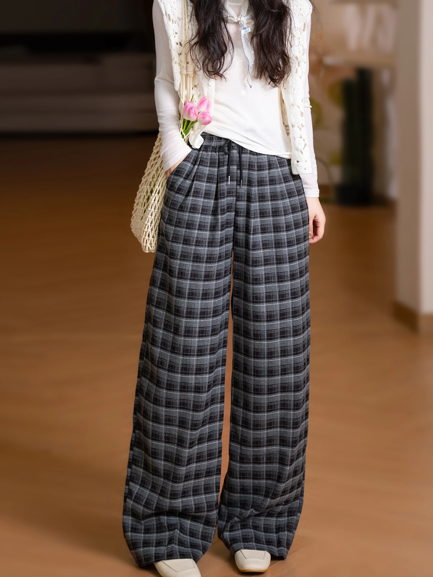 

Брюки женские прямые с эффектом похудения, повседневные, узкого кроя, с эластичным поясом, цветные, от Little Ear Production