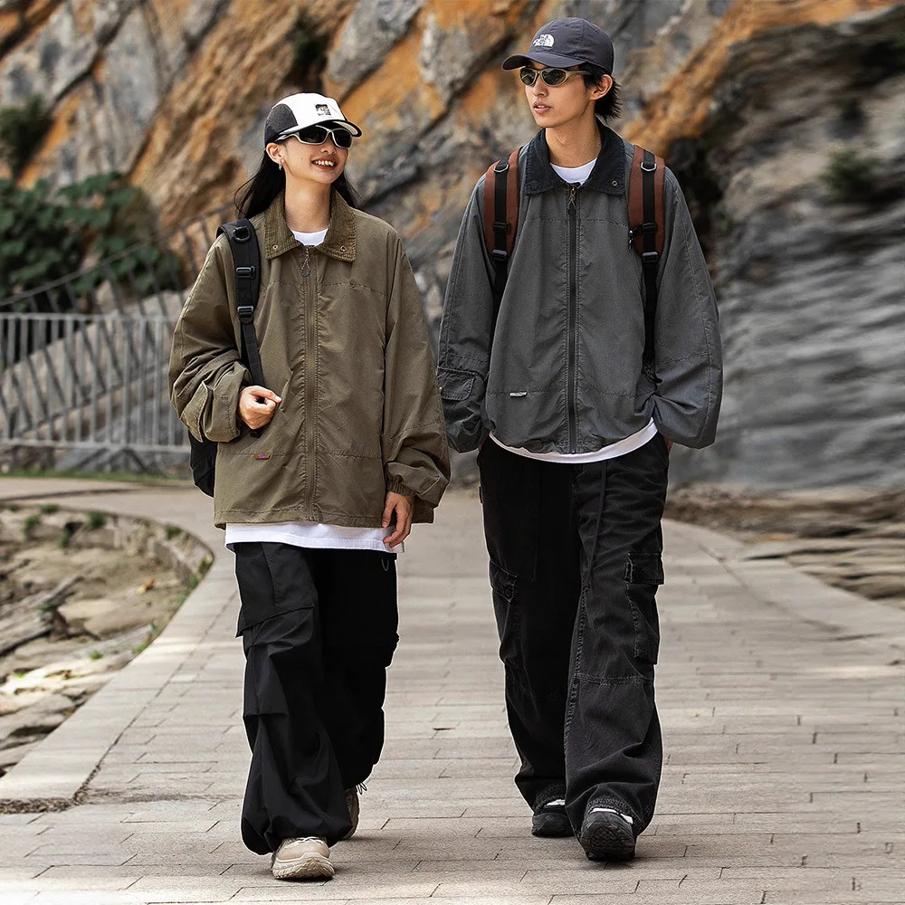 Waterproof Mountain Techwear Jacket - Stand Collar, Loose Fit for Outdoor Adventure (Unisex)