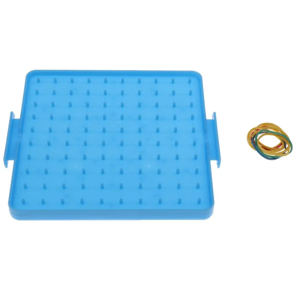 5-6pack Plastic Nail Board Plate strumento didattico per la matematica prescolare giocattolo per bambini