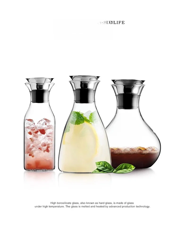 

Чайный набор Tlife Solo из высокопрочного боросиликатного стекла, прозрачный, термостойкий, для холодной воды, в скандинавском стиле, для домашнего использования, бутылка для воды