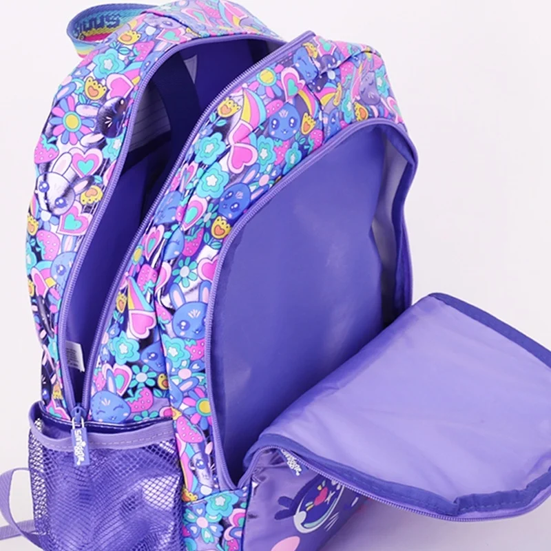 Australian Smilgle Reduces The Burden On Elementary School Shoulders With Large Capacity And Ultra Light Purple Rabbit Backpack