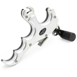 Archery 4 Finger Thumb Trigger Release Adjustable for Left/Right Hand Compound Bow Release Grip Caliper Hunting Shooting Tools
