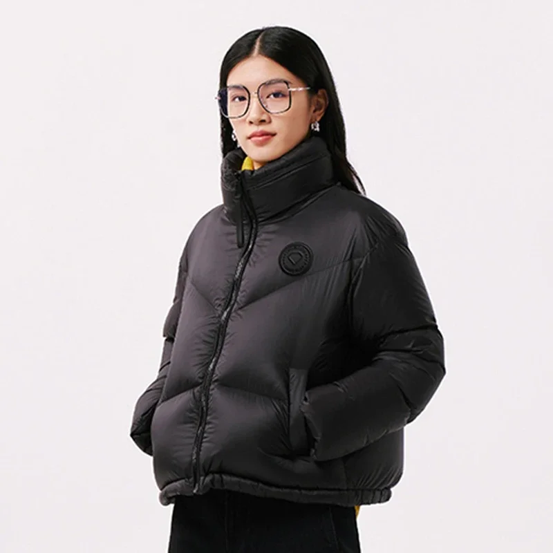 Chericom jaqueta curta feminina com gola acolchoada design quente roupas femininas inverno casacos bufantes pesados y298098y