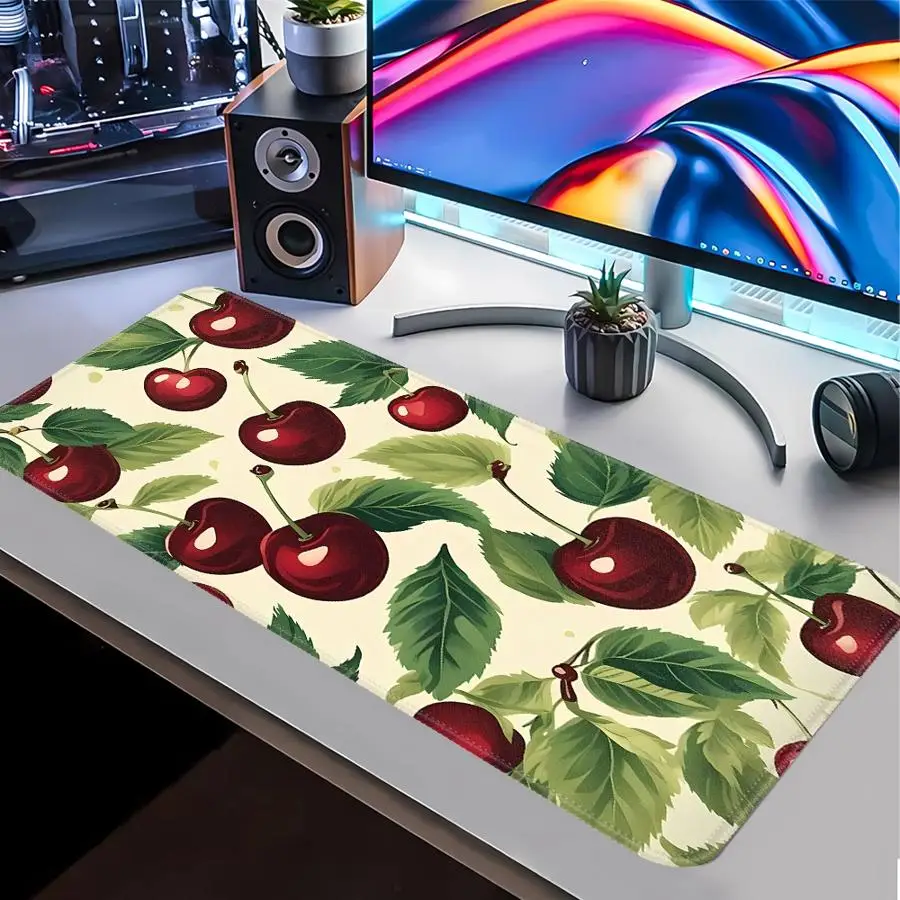 Mouse Pad office Pad Keyboard Mouse Pad Game Console Pad Computer Laptop Pad Desk accessories overlock Cherry Lemon