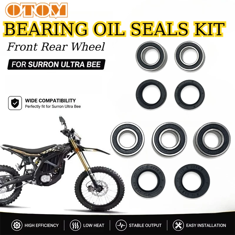 Motorcycle Front Rear Wheel Bearing Oil Seals Kit For Surron Ultra Bee Electric Dirt Bike Parts B7-001-25-37-07 Z-6904-37-20-09